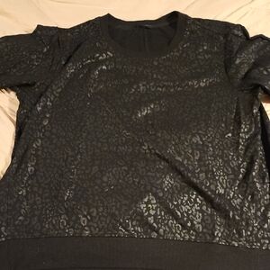 Jane and Delancey Black Animal Print Sweatshirt